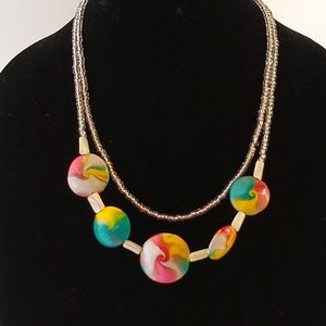 Necklace handmade 21" long